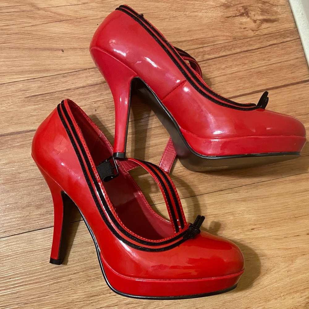 Red Pinup Girl 5” Heels